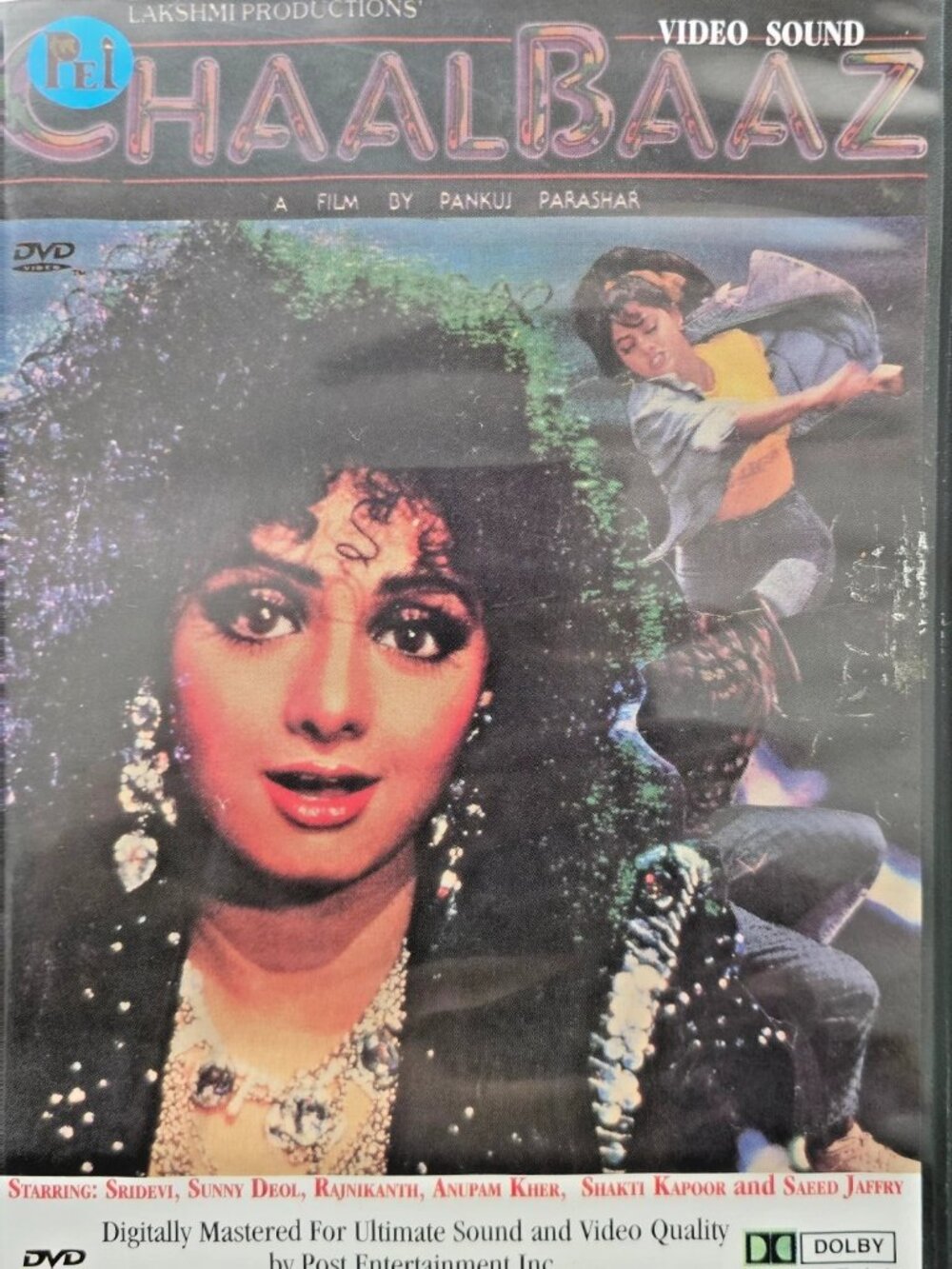 ChaalBaaz DVD- Sunny Deol, Sridevi, Rajinikanth- Bollywood Superhit Movie
